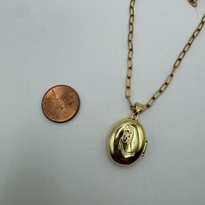 Gold Cowgirl Boot Locket Necklace